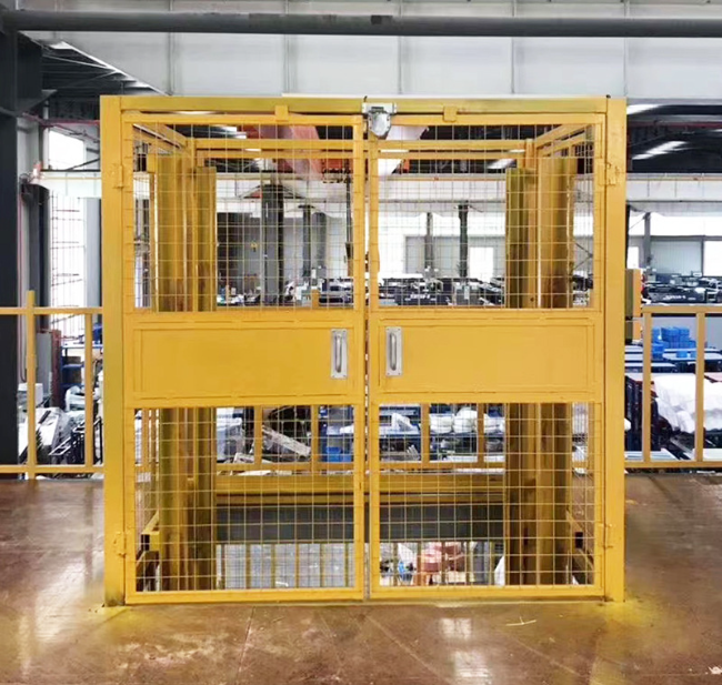 松原智能导轨式升降机亮相